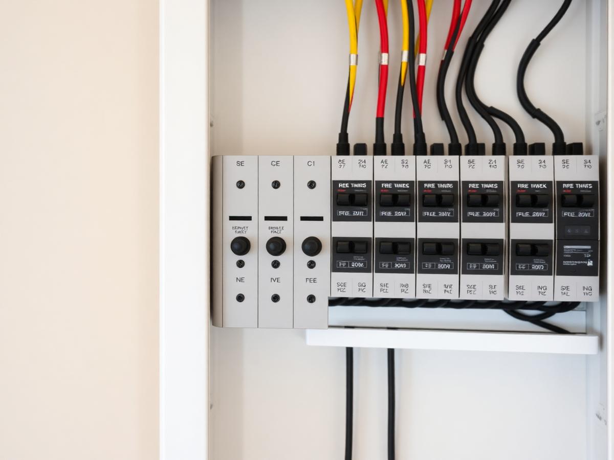 Tidy residential electrical panel install